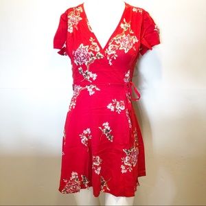 Floral print Wrap Dress